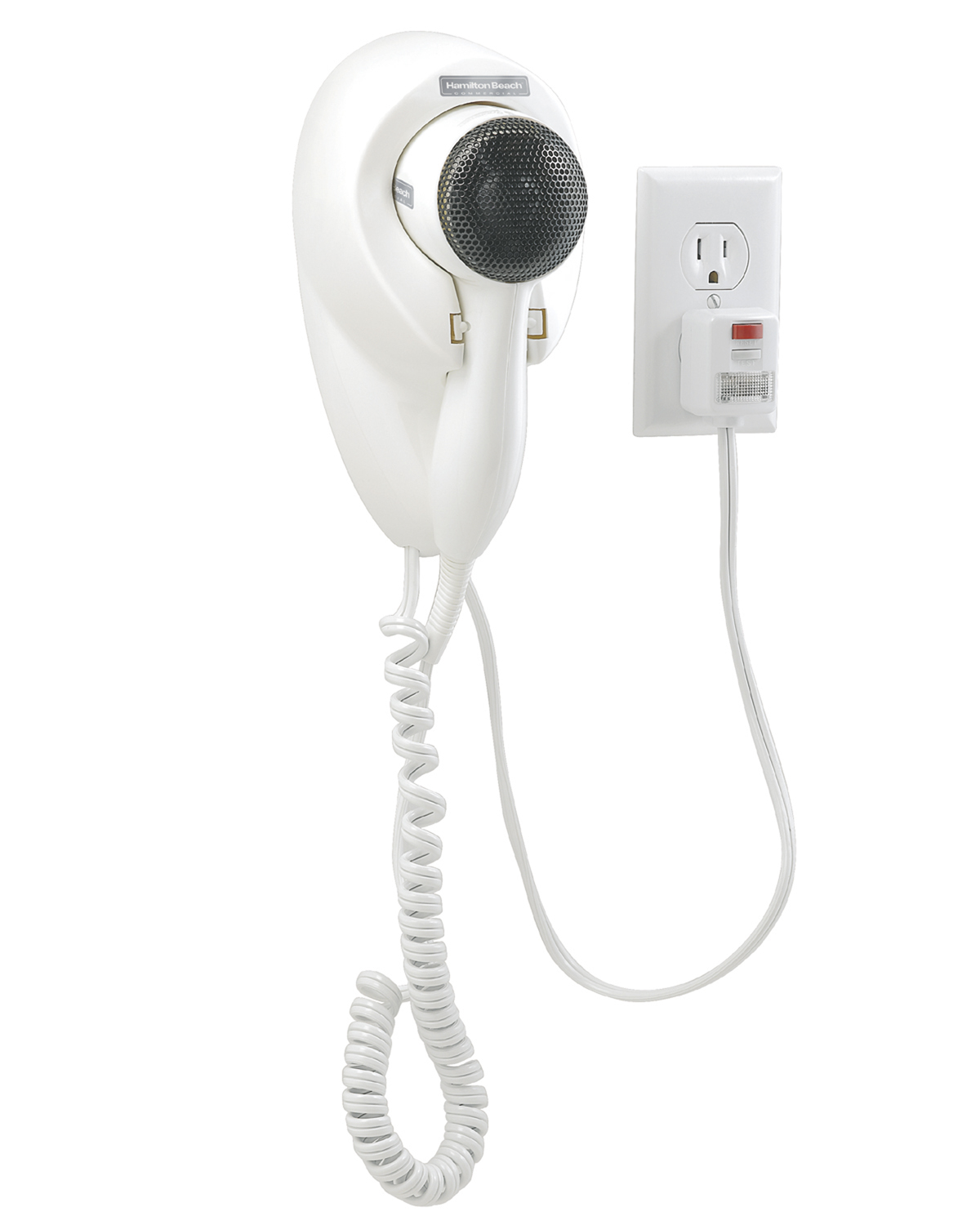 Wall Mount Hair Dryer | with Built-In Nightlight | Hospitality