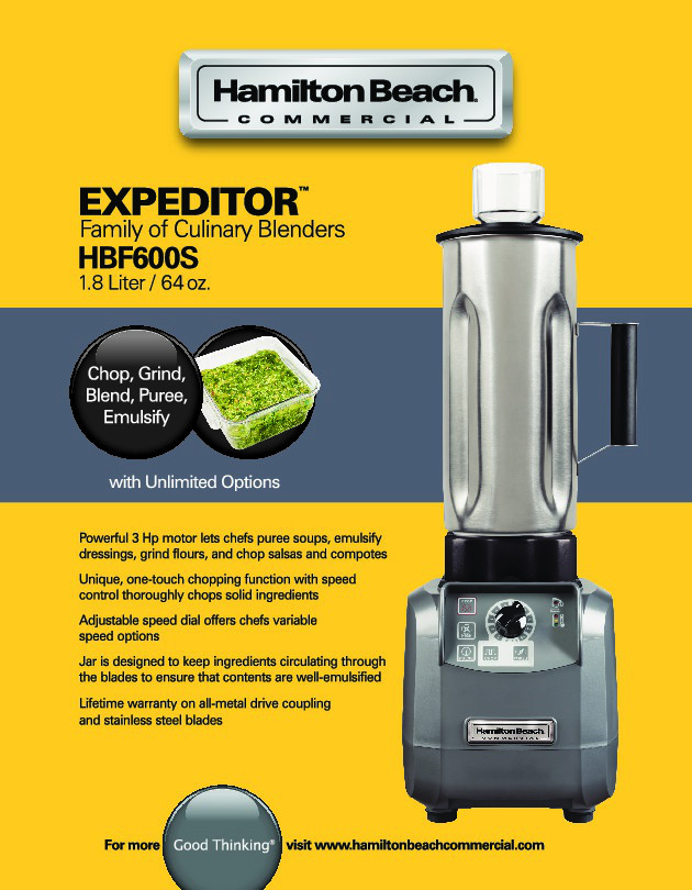 EXPEDITOR™ 600S Culinary Blender-64 oz/ 1.8 L