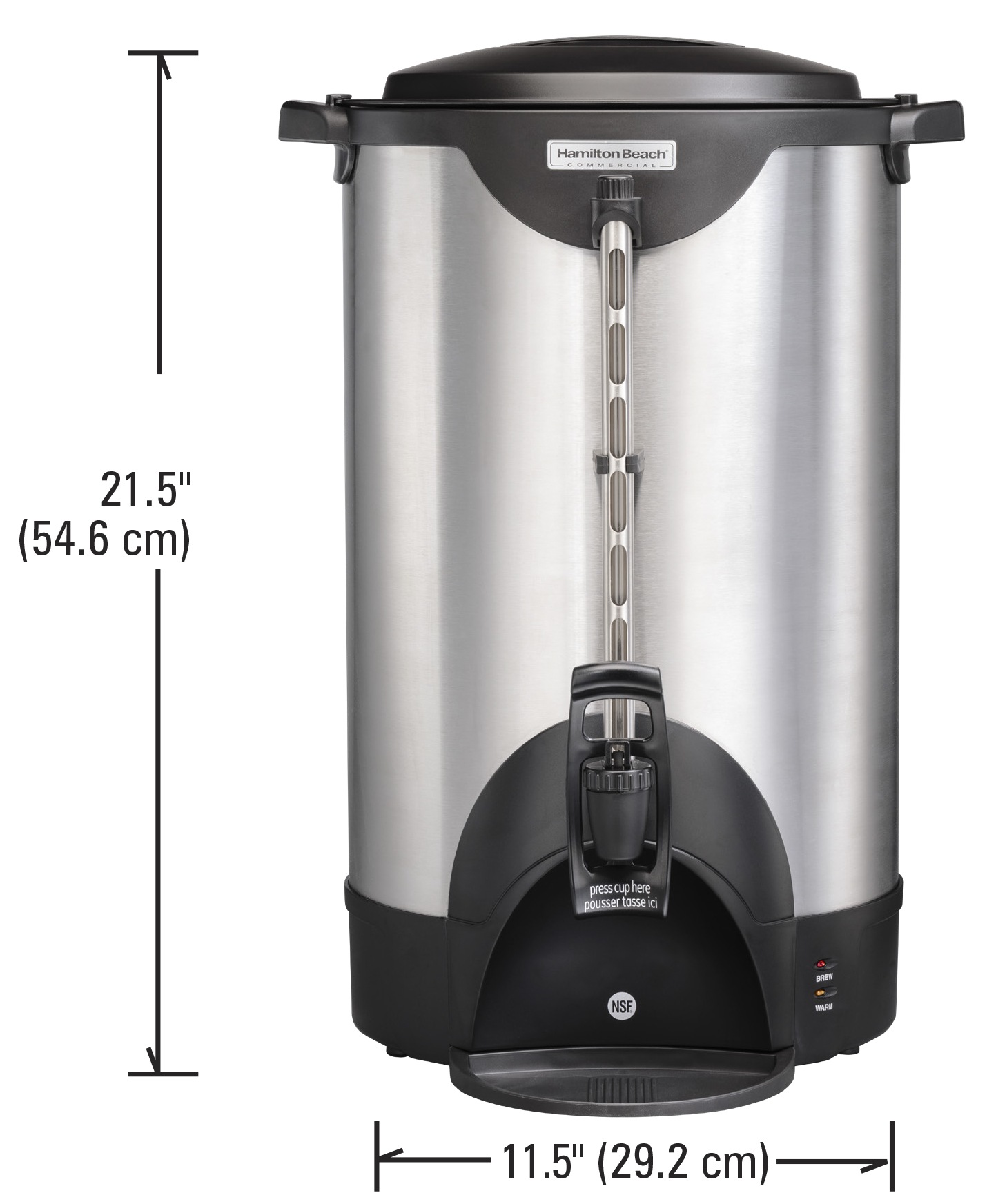 Hakka Coffee Urn 100 Cups Commercial Coffee Percolator Dispenser Fast Brew