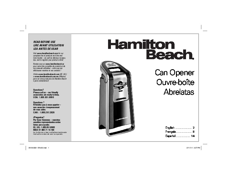 Smooth Touch® Can Opener- Black & Chrome
