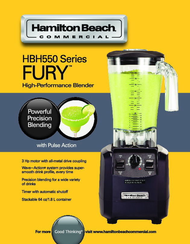 The Fury™ - Easy to Use Commercial Bar Blender