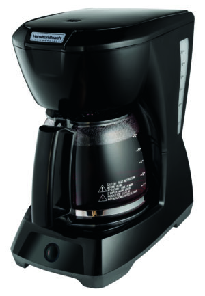 12 Cup Coffeemaker-Black w/Glass Carafe (Case Pack Qty: 2)