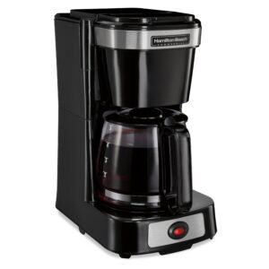 4 Cup Coffee Maker-Black w/Glass Carafe (Case Pack Qty: 6)