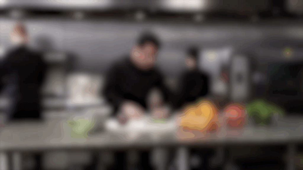 blurred commercial image